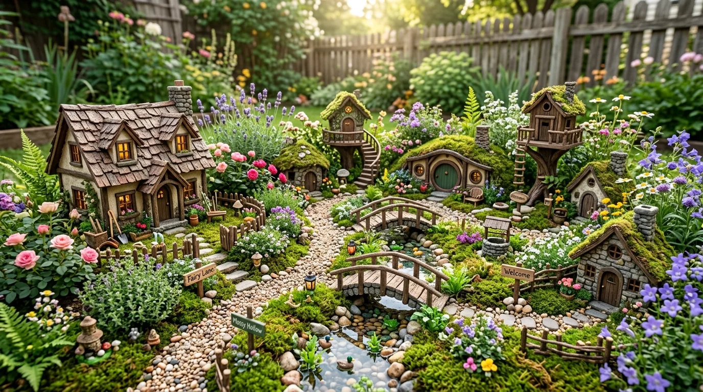 11 Large Fairy Garden Ideas for a Magical Touch